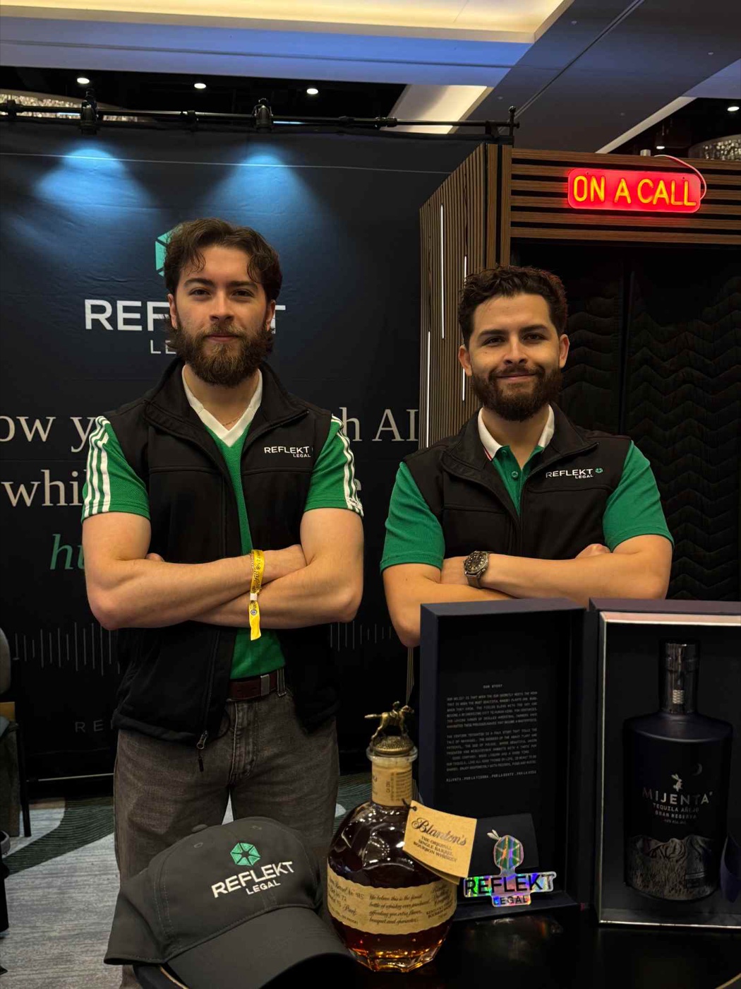 Jacob and Abraham Adberstein at the Reflekt Legal booth