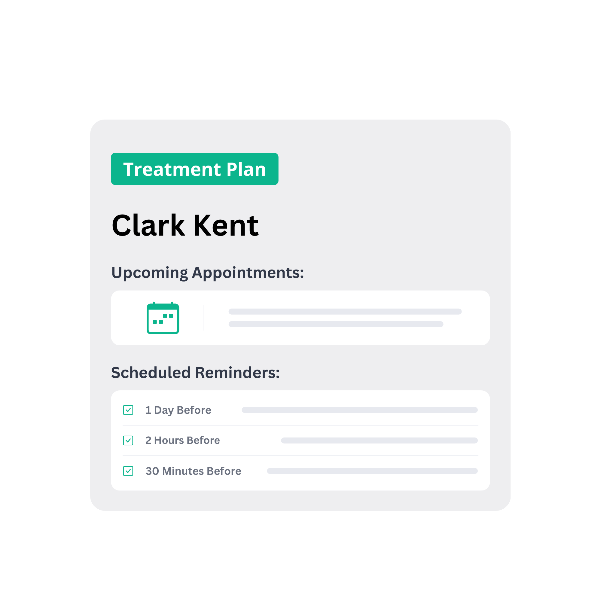 Appointment reminder workflow