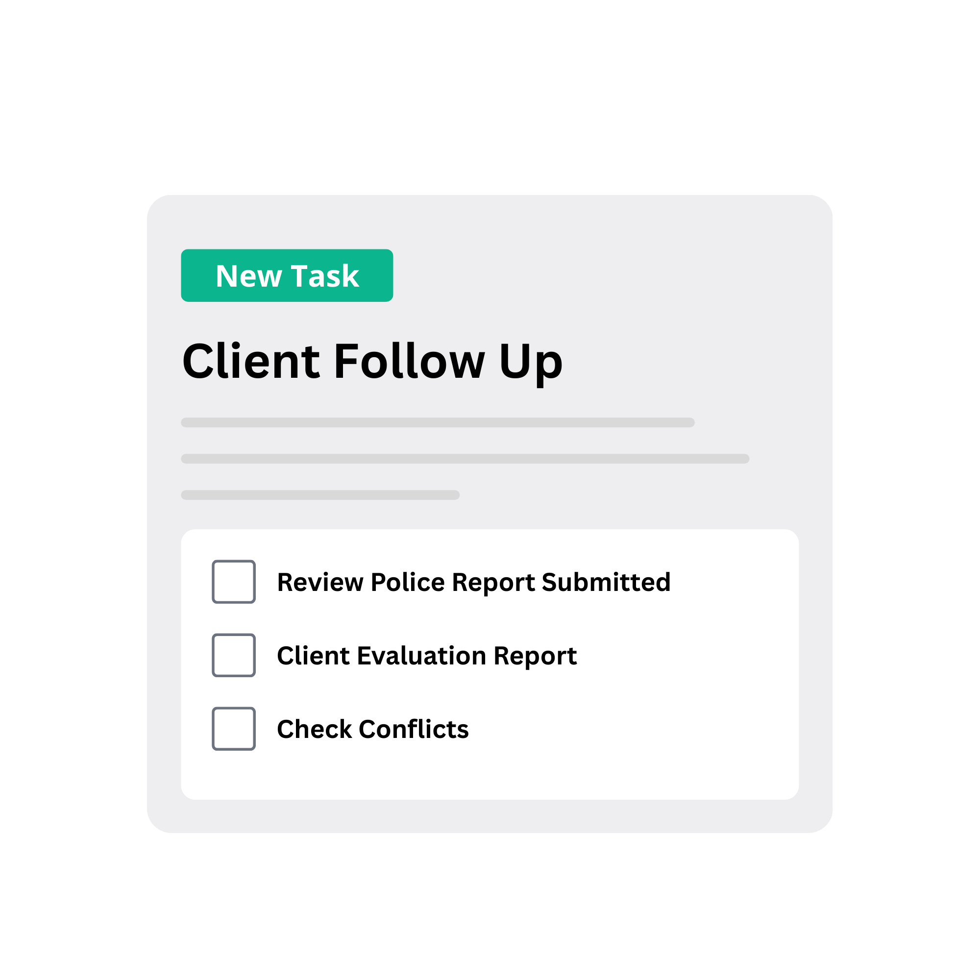 Follow-up task card